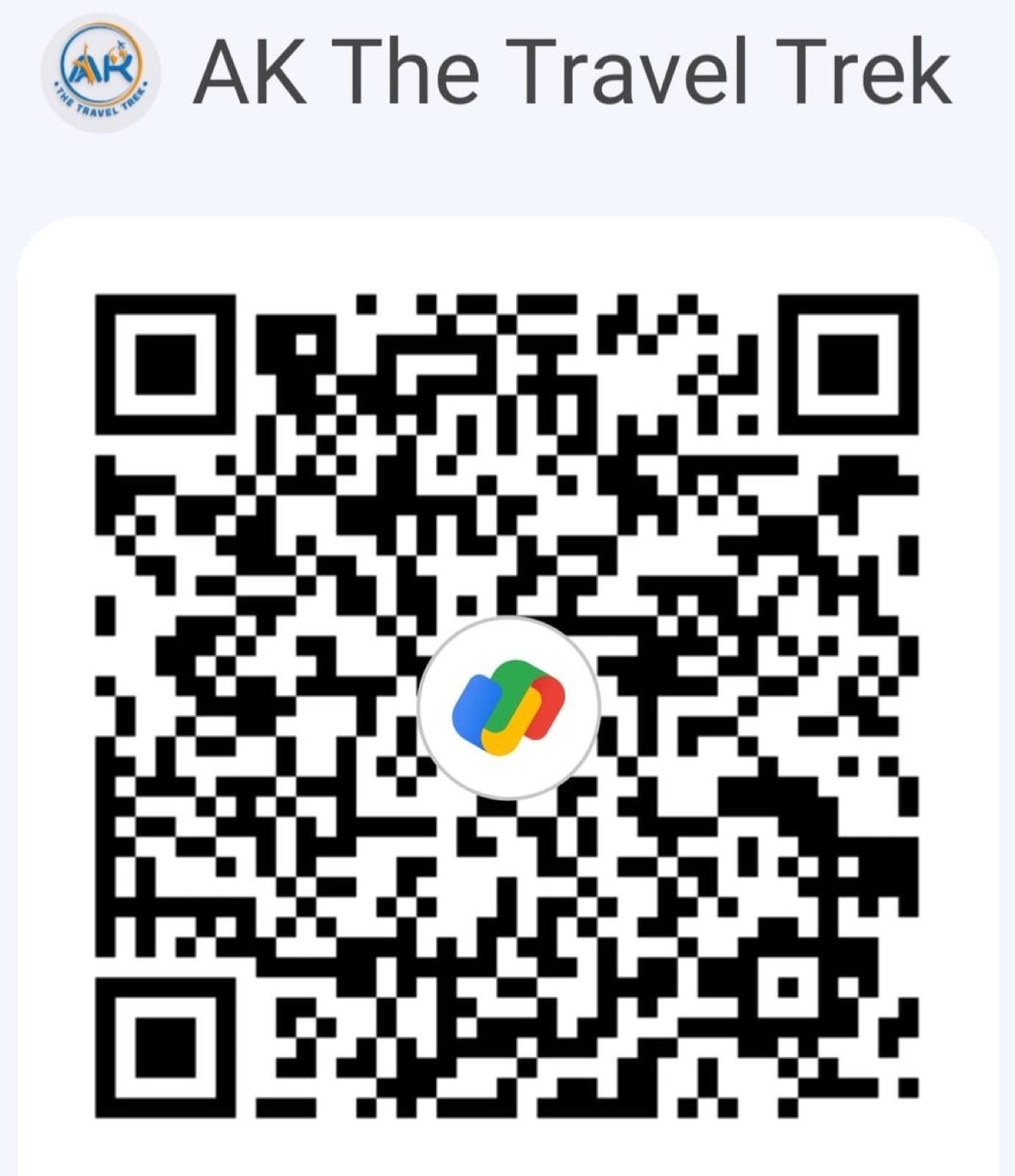 AK The Travel Trek UPI payment QR code